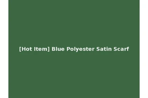 [Hot Item] Blue Polyester Satin Scarf