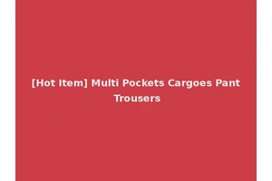 [Hot Item] Multi Pockets Cargoes Pant Trousers
