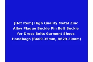 [Hot Item] High Quality Metal Zinc Alloy Plaque Buckle Pin Belt Buckle for Dress Belts Garment Shoes Handbags (B609-35mm, B629-30mm)