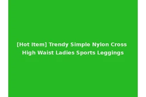 [Hot Item] Trendy Simple Nylon Cross High Waist Ladies Sports Leggings