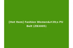 [Hot Item] Fashion Women's PU Belt (ZB3005)