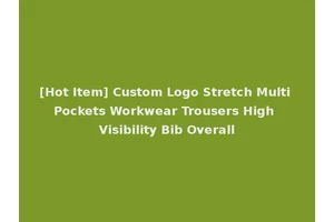 [Hot Item] Custom Logo Stretch Multi Pockets Workwear Trousers High Visibility Bib Overall