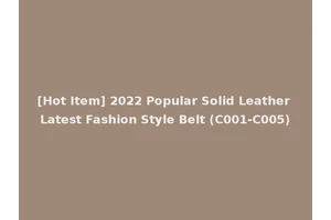 [Hot Item] 2022 Popular Solid Leather Latest Fashion Style Belt (C001-C005)