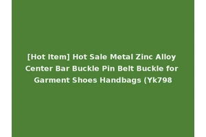[Hot Item] Hot Sale Metal Zinc Alloy Center Bar Buckle Pin Belt Buckle for Garment Shoes Handbags (Yk798