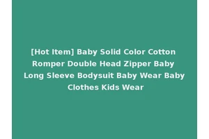 [Hot Item] Baby Solid Color Cotton Romper Double Head Zipper Baby Long Sleeve Bodysuit Baby Wear Baby Clothes Kids Wear