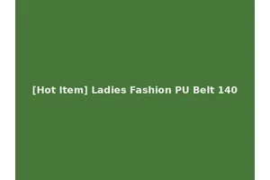 [Hot Item] Ladies Fashion PU Belt 140