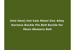 [Hot Item] Hot Sale Metal Zinc Alloy Harness Buckle Pin Belt Buckle for Mens Womens Belt