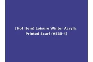 [Hot Item] Leisure Winter Acrylic Printed Scarf (AE35-4)
