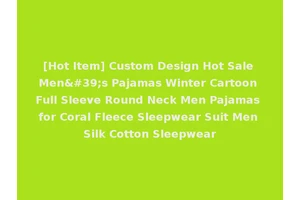 [Hot Item] Custom Design Hot Sale Men's Pajamas Winter Cartoon Full Sleeve Round Neck Men Pajamas for Coral Fleece Sleepwear Suit Men Silk Cotton Sleepwear