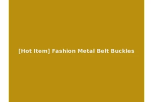 [Hot Item] Fashion Metal Belt Buckles