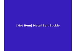 [Hot Item] Metal Belt Buckle