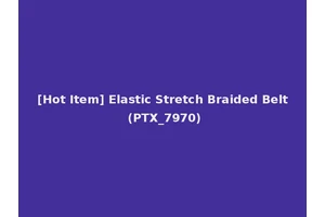 [Hot Item] Elastic Stretch Braided Belt (PTX_7970)