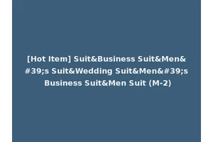 [Hot Item] Suit&Business Suit&Men's Suit&Wedding Suit&Men's Business Suit&Men Suit (M-2)