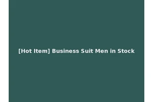 [Hot Item] Business Suit Men in Stock