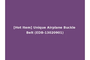 [Hot Item] Unique Airplane Buckle Belt (EDB-13020901)