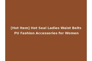 [Hot Item] Hot Seal Ladies Waist Belts PU Fashion Accessories for Women
