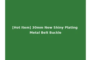 [Hot Item] 30mm New Shiny Plating Metal Belt Buckle