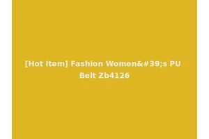 [Hot Item] Fashion Women's PU Belt Zb4126