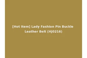[Hot Item] Lady Fashion Pin Buckle Leather Belt (HJ0216)