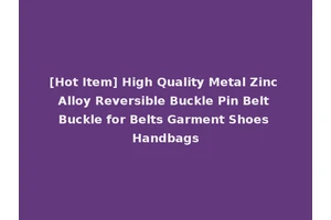 [Hot Item] High Quality Metal Zinc Alloy Reversible Buckle Pin Belt Buckle for Belts Garment Shoes Handbags