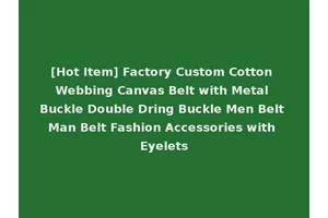 [Hot Item] Factory Custom Cotton Webbing Canvas Belt with Metal Buckle Double Dring Buckle Men Belt Man Belt Fashion Accessories with Eyelets