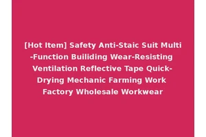 [Hot Item] Safety Anti-Staic Suit Multi-Function Builiding Wear-Resisting Ventilation Reflective Tape Quick-Drying Mechanic Farming Work Factory Wholesale Workwear