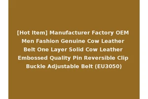 [Hot Item] Manufacturer Factory OEM Men Fashion Genuine Cow Leather Belt One Layer Solid Cow Leather Embossed Quality Pin Reversible Clip Buckle Adjustable Belt (EU3050)