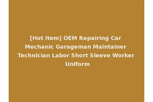 [Hot Item] OEM Repairing Car Mechanic Garageman Maintainer Technician Labor Short Sleeve Worker Uniform