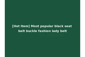 [Hot Item] Most popular black seat belt buckle fashion lady belt