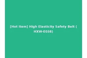 [Hot Item] High Elasticity Safety Belt (HXW-E038)
