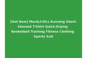 [Hot Item] Men's Running Short-Sleeved T-Shirt Quick-Drying Basketball Training Fitness Clothing Sports Suit
