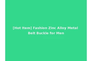 [Hot Item] Fashion Zinc Alloy Metal Belt Buckle for Men