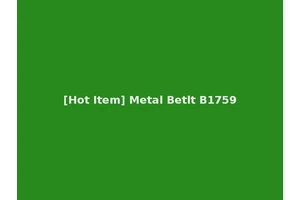 [Hot Item] Metal Betlt B1759