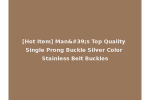 [Hot Item] Man's Top Quality Single Prong Buckle Silver Color Stainless Belt Buckles