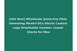 [Hot Item] Wholesale Quick-Dry Plain Swimming Men's Shorts Custom Logo Breathable Summer Casual Shorts for Men
