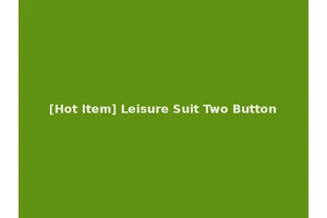 [Hot Item] Leisure Suit Two Button