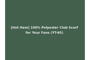 [Hot Item] 100% Polyester Club Scarf for Your Fans (YT-65)