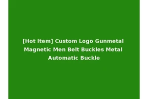 [Hot Item] Custom Logo Gunmetal Magnetic Men Belt Buckles Metal Automatic Buckle
