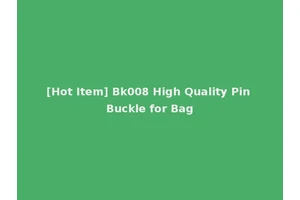 [Hot Item] Bk008 High Quality Pin Buckle for Bag