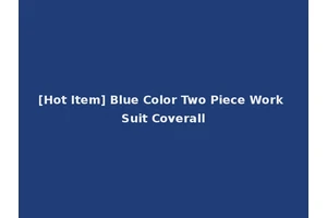 [Hot Item] Blue Color Two Piece Work Suit Coverall