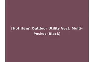 [Hot Item] Outdoor Utility Vest, Multi-Pocket (Black)