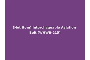 [Hot Item] Interchageable Aviation Belt (WHWB-215)