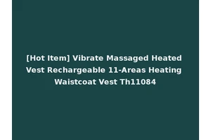 [Hot Item] Vibrate Massaged Heated Vest Rechargeable 11-Areas Heating Waistcoat Vest Th11084