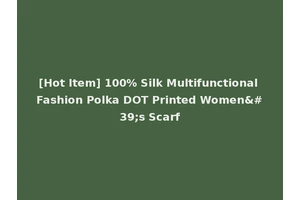 [Hot Item] 100% Silk Multifunctional Fashion Polka DOT Printed Women's Scarf
