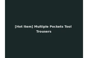 [Hot Item] Multiple Pockets Tool Trousers