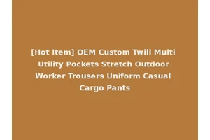 [Hot Item] OEM Custom Twill Multi Utility Pockets Stretch Outdoor Worker Trousers Uniform Casual Cargo Pants