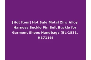 [Hot Item] Hot Sale Metal Zinc Alloy Harness Buckle Pin Belt Buckle for Garment Shoes Handbags (BL-1811, HS7116)