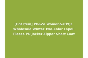 [Hot Item] Pb&Za Women's Wholesale Winter Two-Color Lapel Fleece PU Jacket Zipper Short Coat