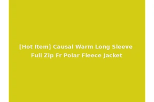 [Hot Item] Causal Warm Long Sleeve Full Zip Fr Polar Fleece Jacket