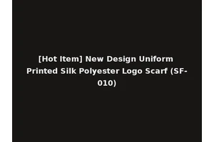 [Hot Item] New Design Uniform Printed Silk Polyester Logo Scarf (SF-010)